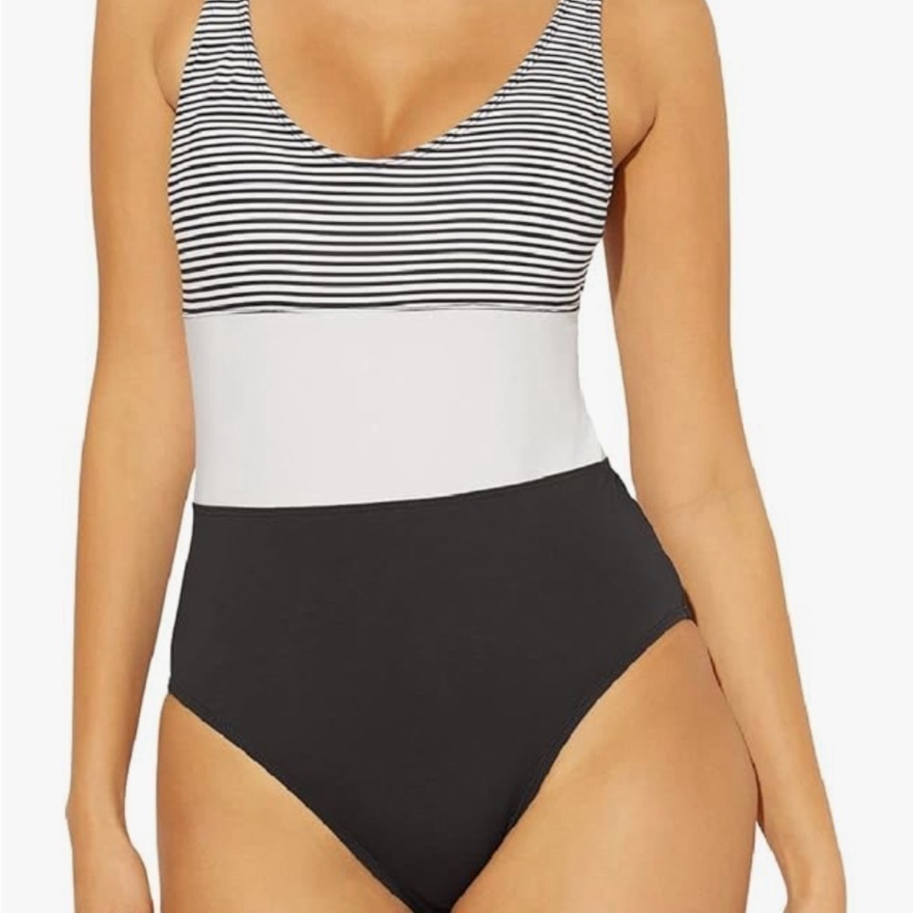 NWT Bleu Rod Beattie Inside The Lines‎ Tanki One-Piece with Removable Cups